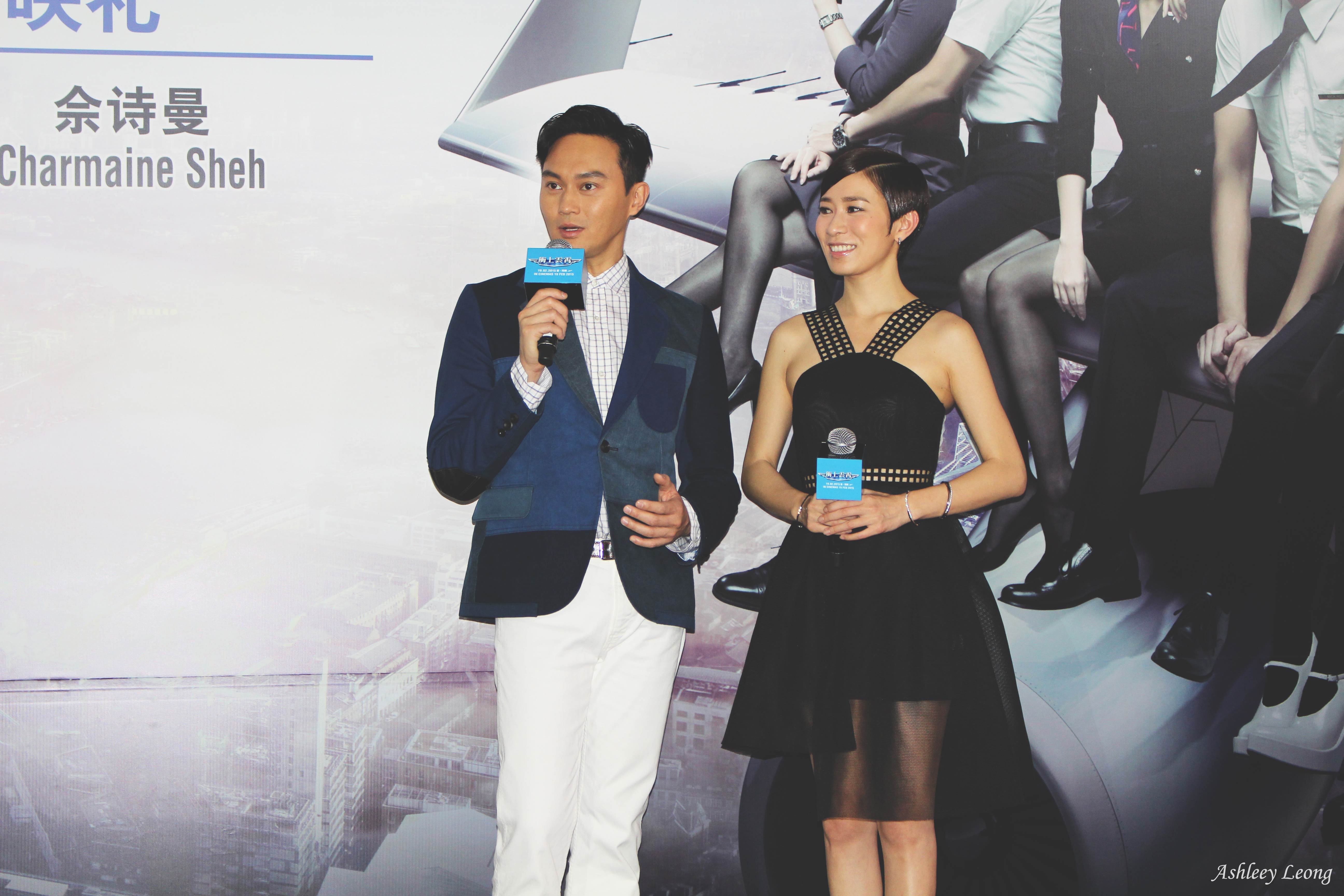 Julian Cheung & Charmaine Sheh Made Appearances In Singapore For 'Triumph In The Skies' - Alvinology