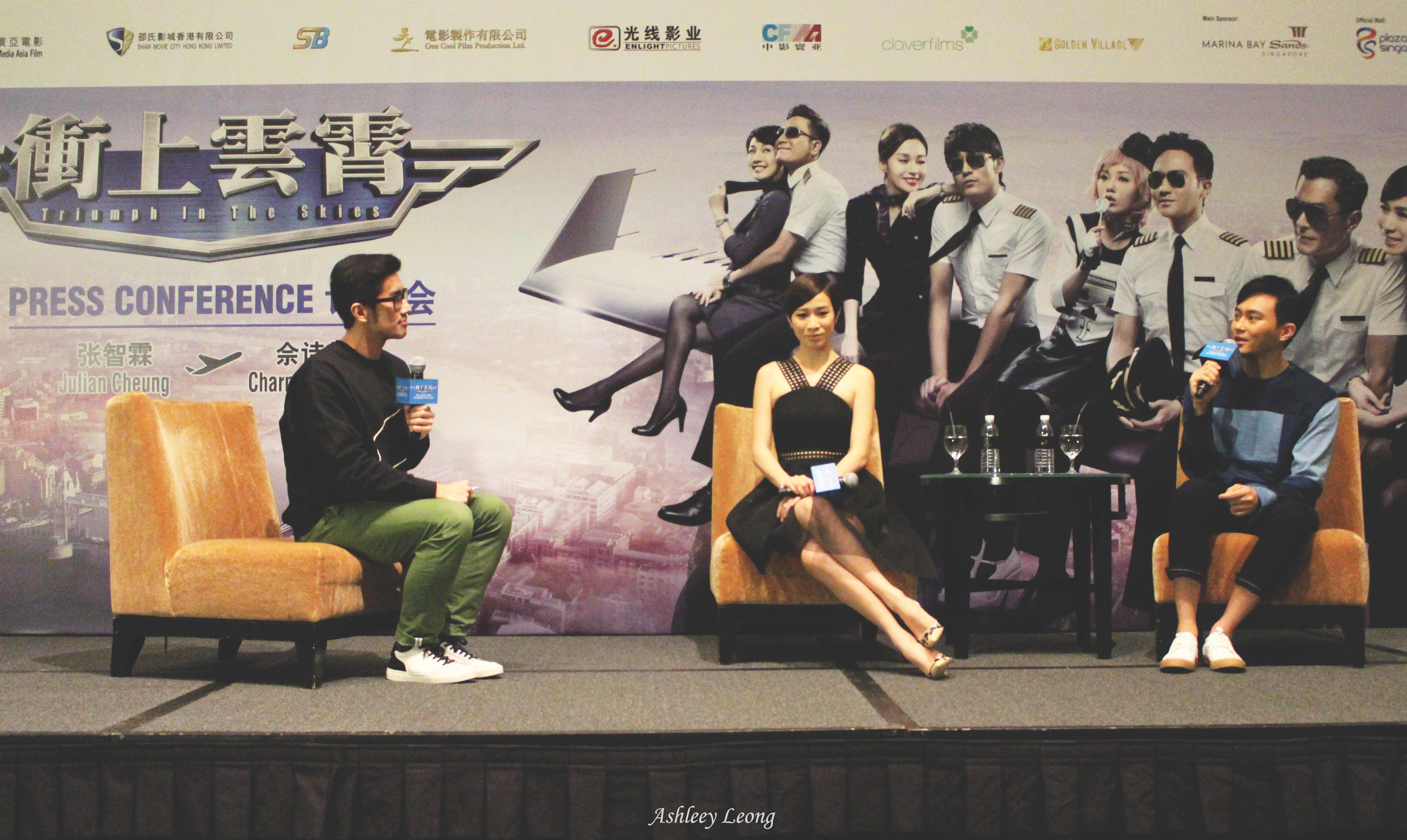 Julian Cheung & Charmaine Sheh Made Appearances In Singapore For 'Triumph In The Skies' - Alvinology