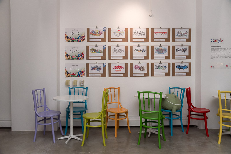 Interior of the Google Shophouse.