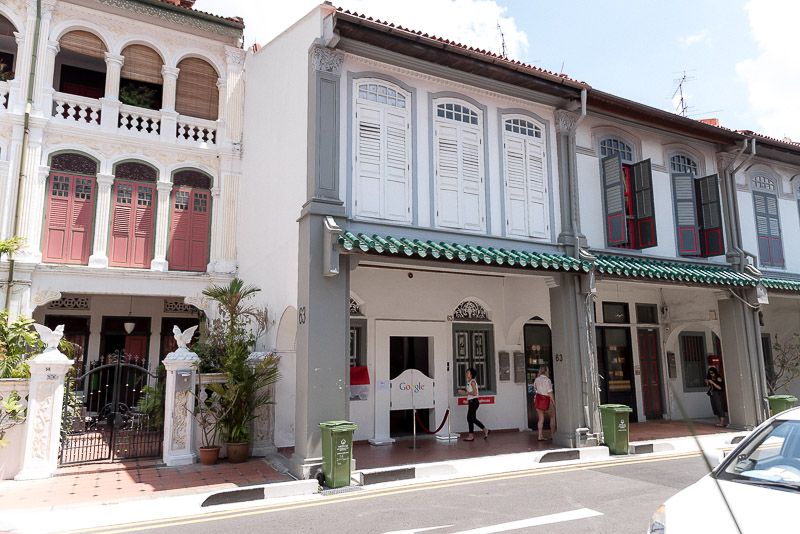 The Google Shophouse at 63 Spottiswoode Park Road.