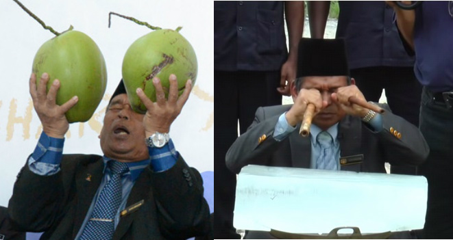 MH370 coconut bomoh back to solve the haze issue - Alvinology