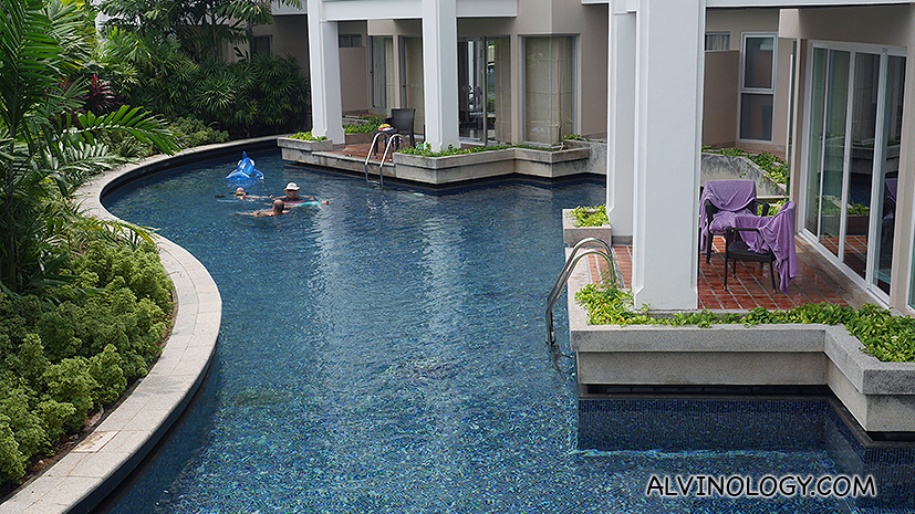 Dive into the pool from your room