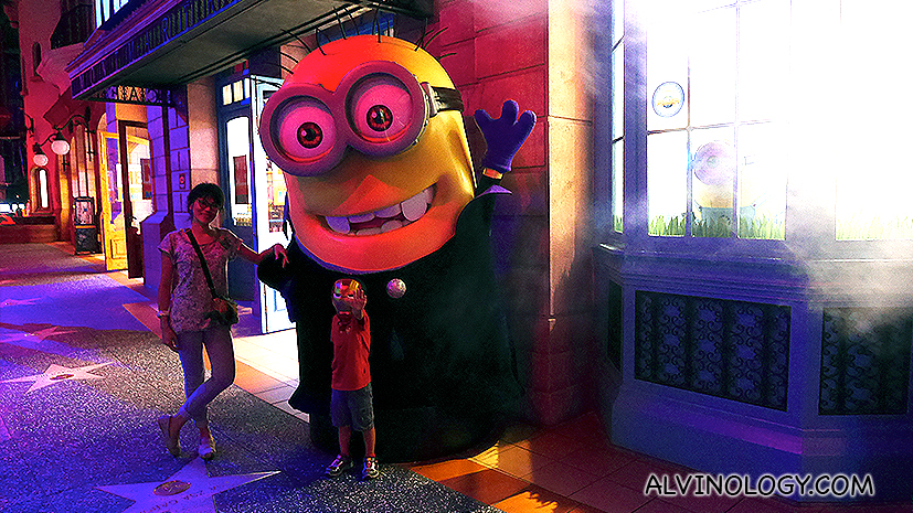 Even the Minion is dressed up for Halloween