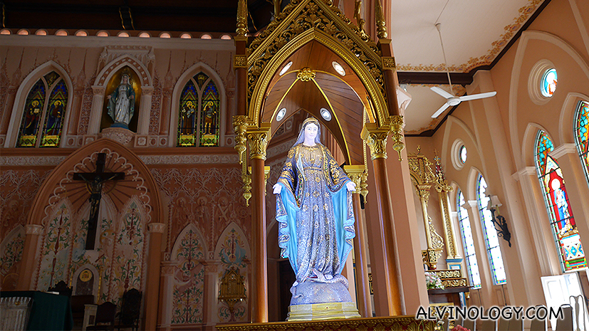 Gem-filled statue of Immaculate Conception