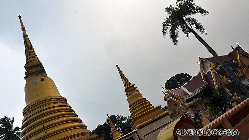 Two thai-styled pagodas 