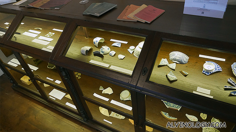 Showcase of old artefacts