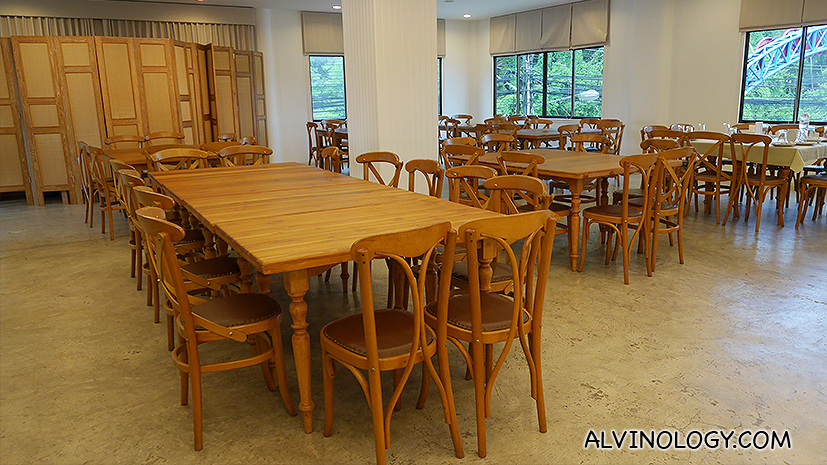 The second floor where the cooking demonstration was conducted 