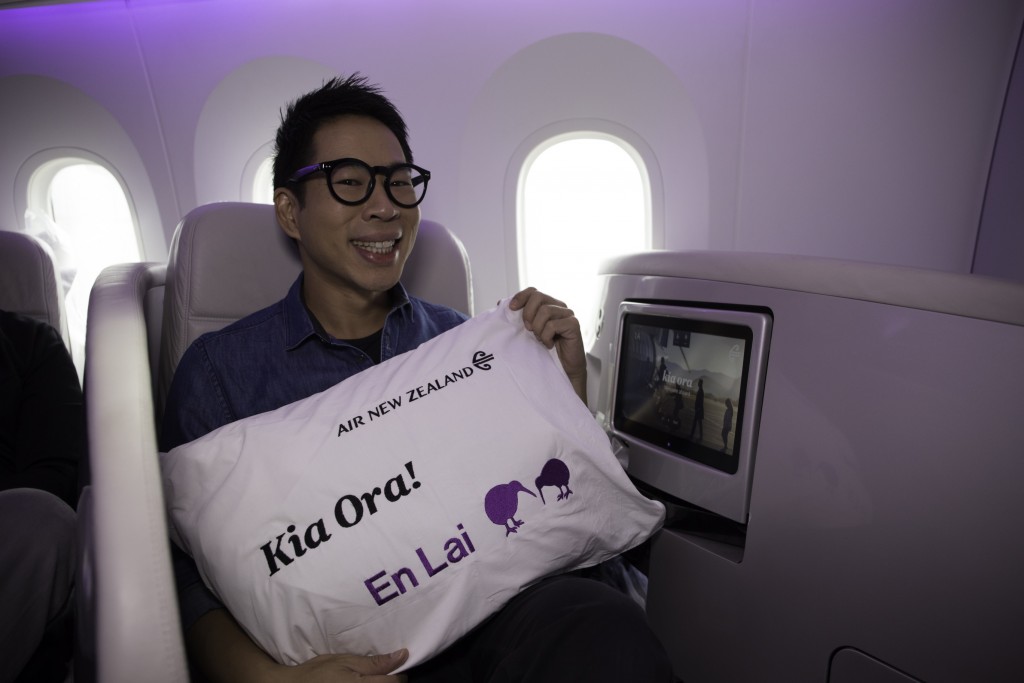 Chua Enlai Onboard the Air New Zealand Dreamliner
