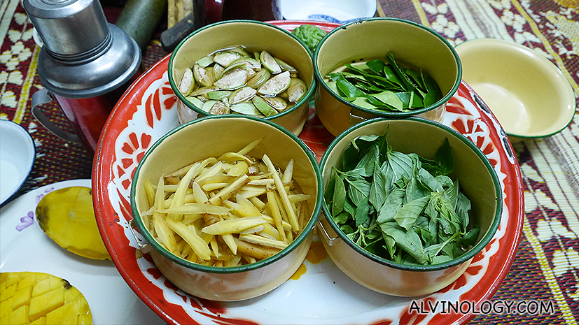 Ingredients for making fishcake