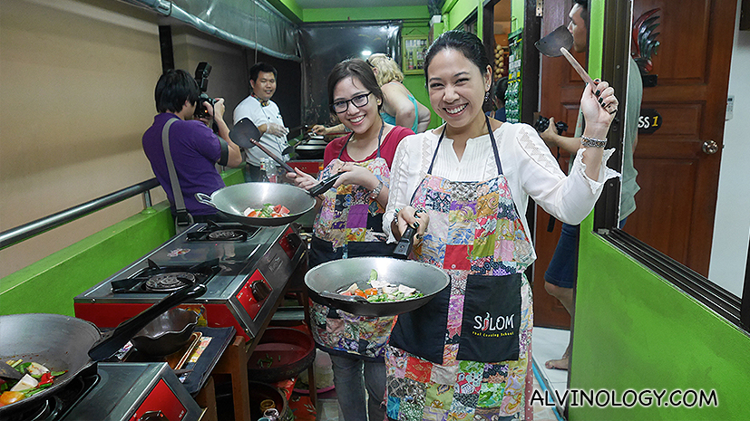 Cooking tom yum