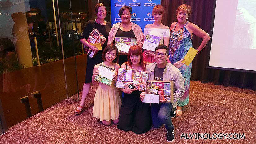 The three winning teams from Australia, Indonesia and Malaysia