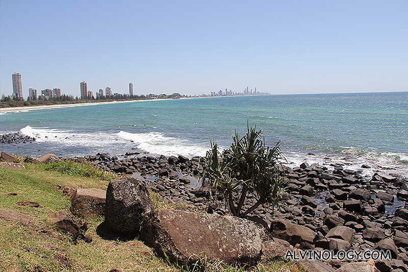 One last picturesque view of Gold Coast before we headed to the airport 