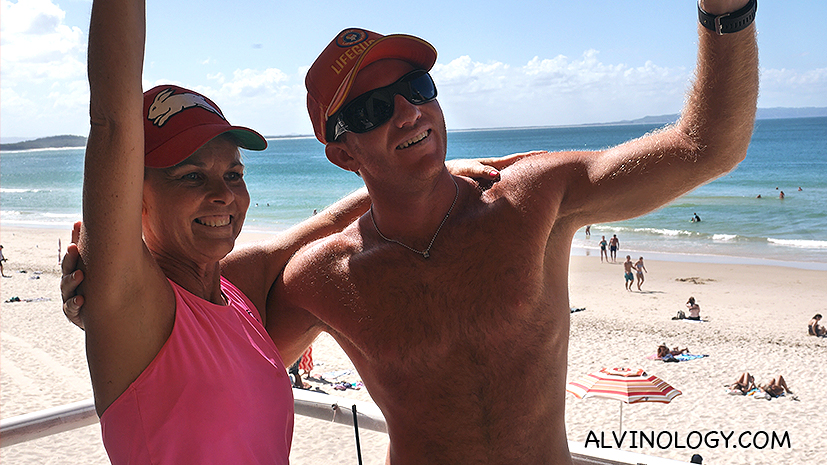 Two of the lifeguards 