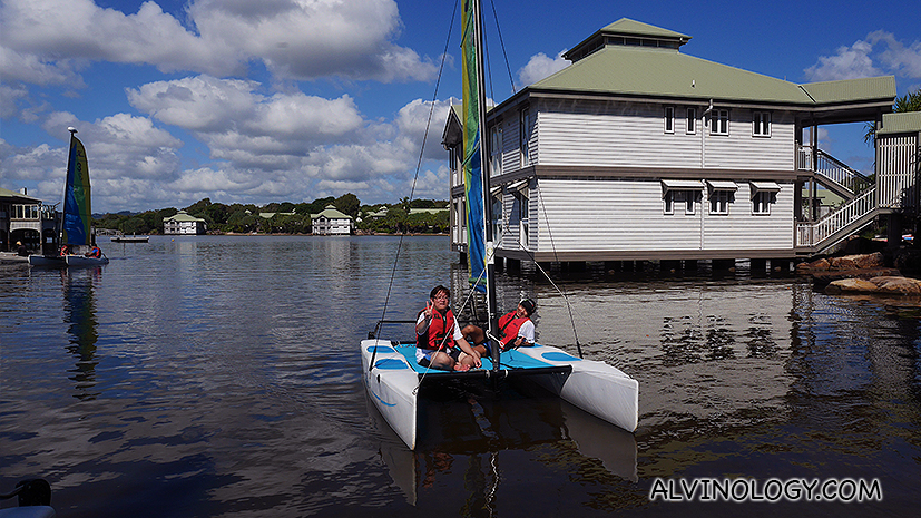 Me sailing with Guan Chao 